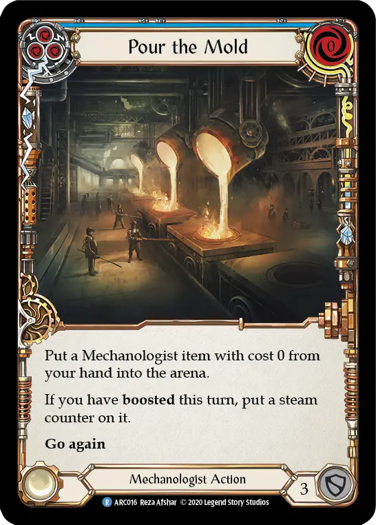 Card: Pour the Mold (blu)