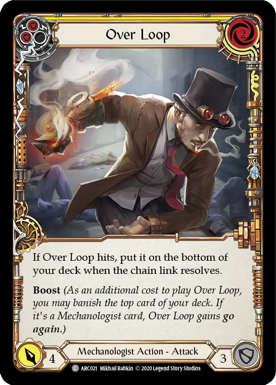Card: Over Loop (yel)