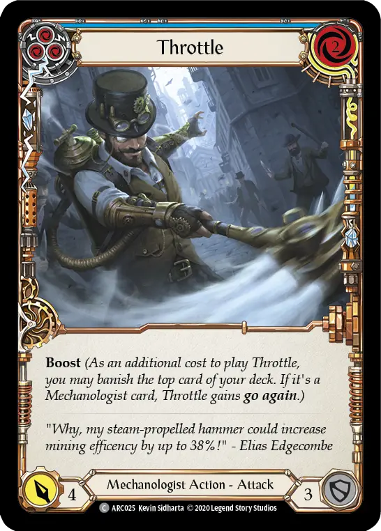 Card: Throttle (blu)
