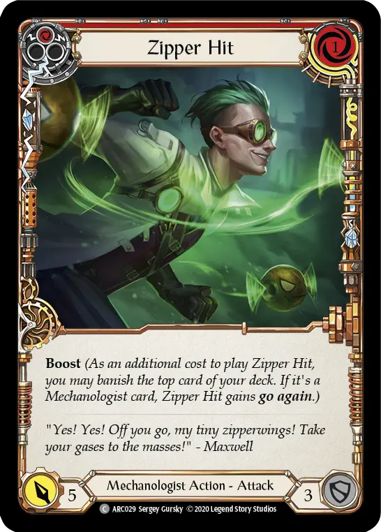 Card: Zipper Hit (red)