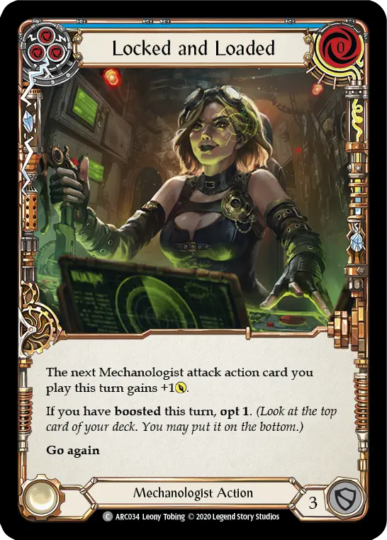 Card: Locked and Loaded (blu)