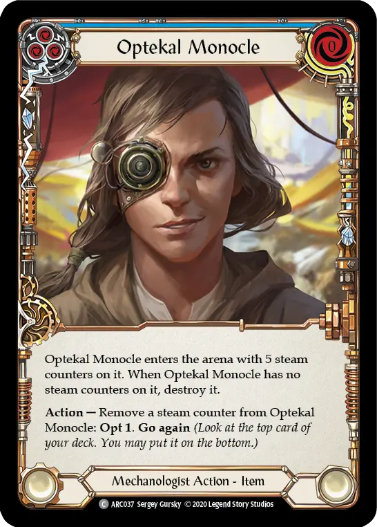 Card: Optekal Monocle (blu)
