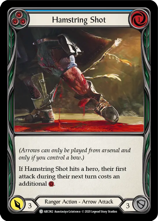 Card: Hamstring Shot (blu)