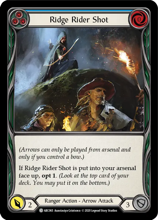 Card: Ridge Rider Shot (blu)