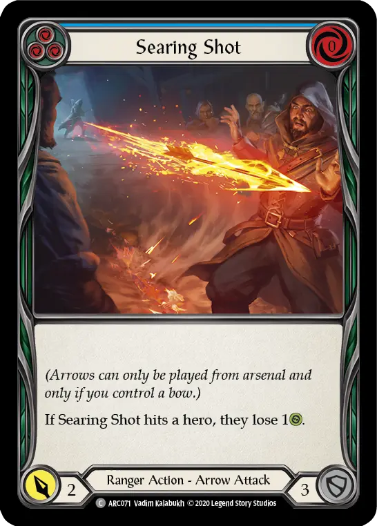Card: Searing Shot (blu)