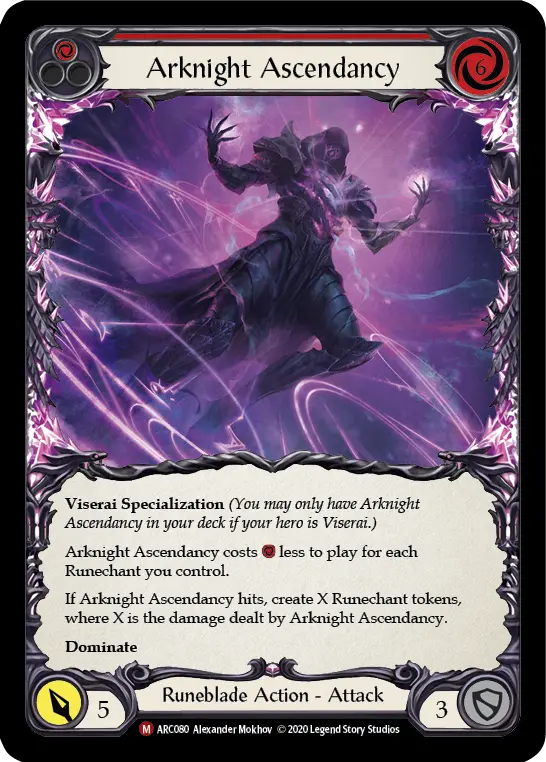 Card: Arknight Ascendancy (red)