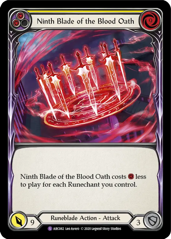 Card: Ninth Blade of the Blood Oath (yel)