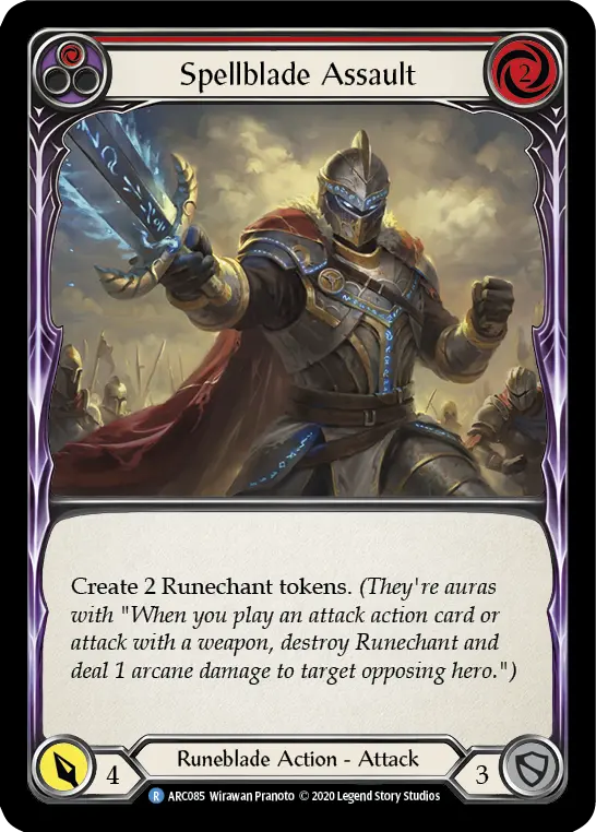 Card: Spellblade Assault (red)
