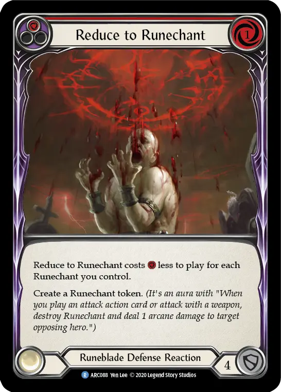 Card: Reduce to Runechant (red)