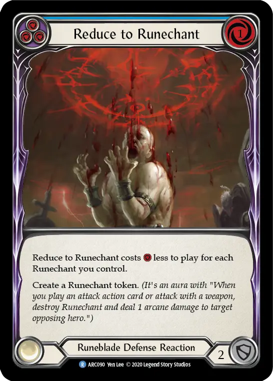 Card: Reduce to Runechant (blu)