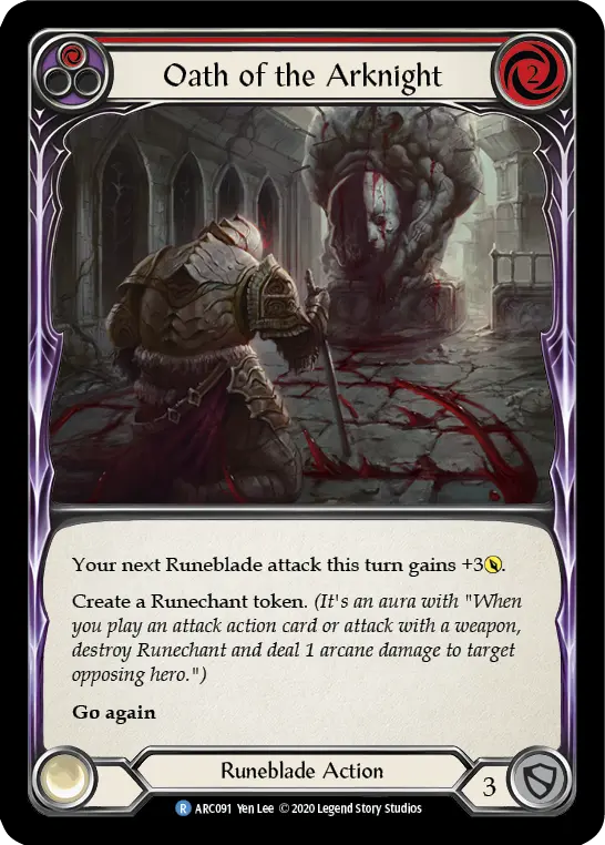 Card: Oath of the Arknight (red)