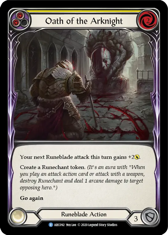 Card: Oath of the Arknight (yel)