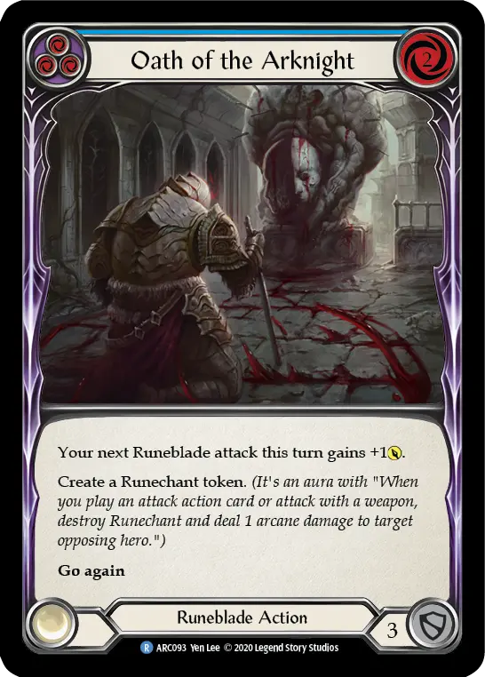 Card: Oath of the Arknight (blu)