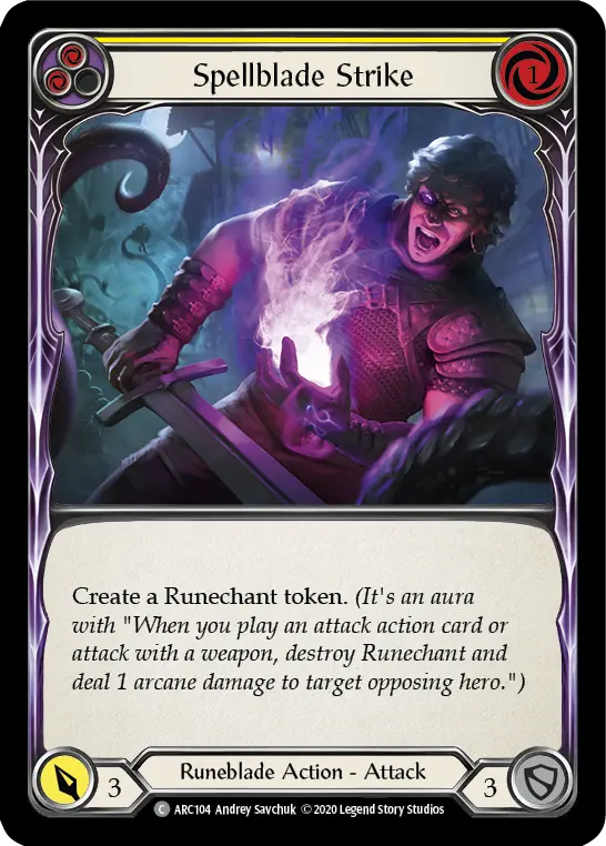 Card: Spellblade Strike (yel)
