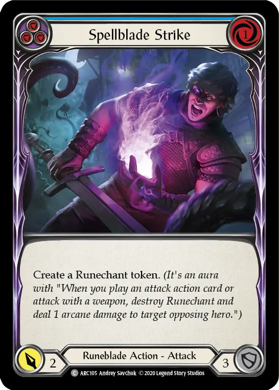 Card: Spellblade Strike (blu)