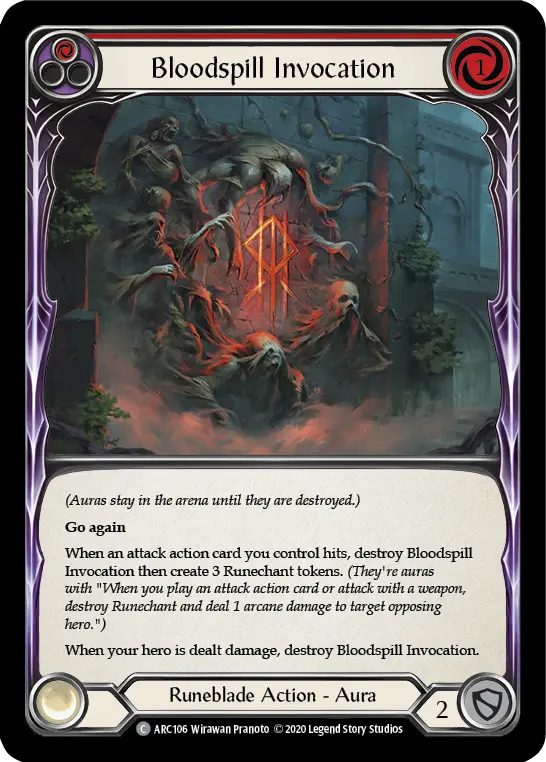 Card: Bloodspill Invocation (red)