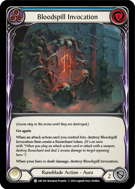 Card: Bloodspill Invocation (blu)