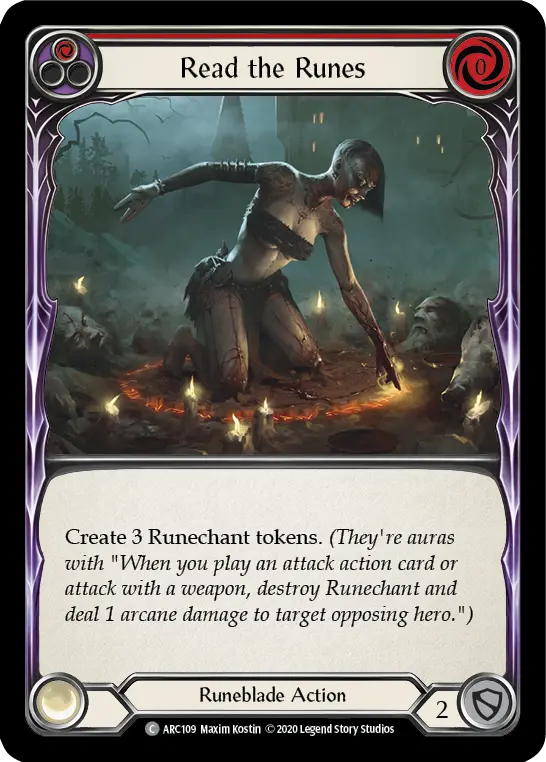 Card: Read the Runes (red)