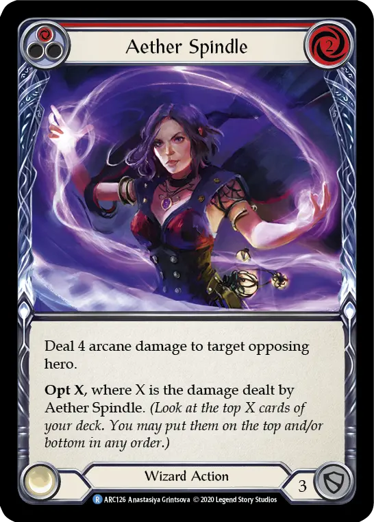 Card: Aether Spindle (red)
