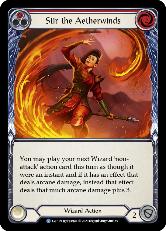 Card: Stir the Aetherwinds (red)