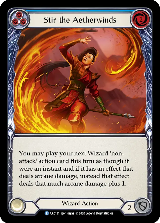 Card: Stir the Aetherwinds (blu)