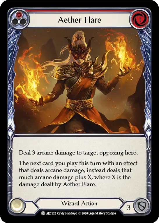 Card: Aether Flare (red)