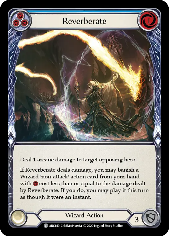 Card: Reverberate (blu)