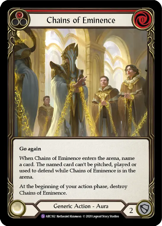 Card: Chains of Eminence (red)