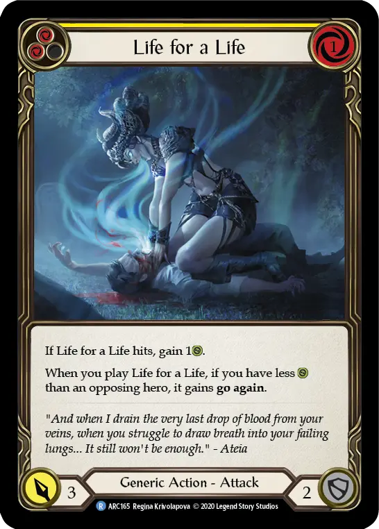 Card: Life for a Life (yel)