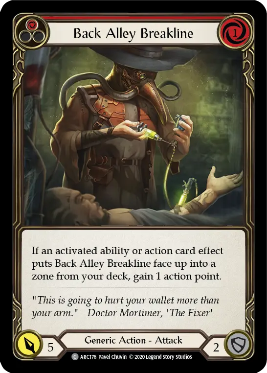 Card: Back Alley Breakline (red)
