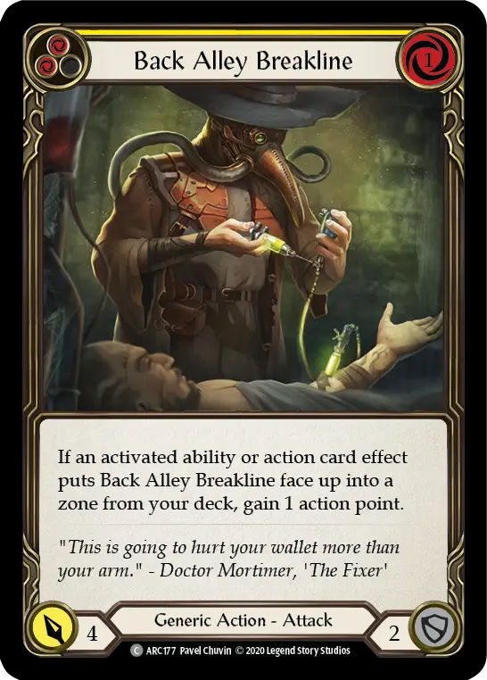 Card: Back Alley Breakline (yel)
