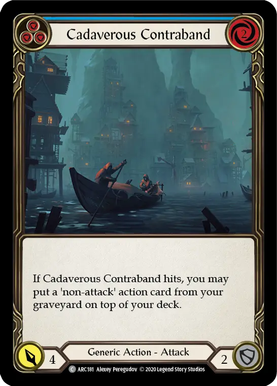 Card: Cadaverous Contraband (blu)