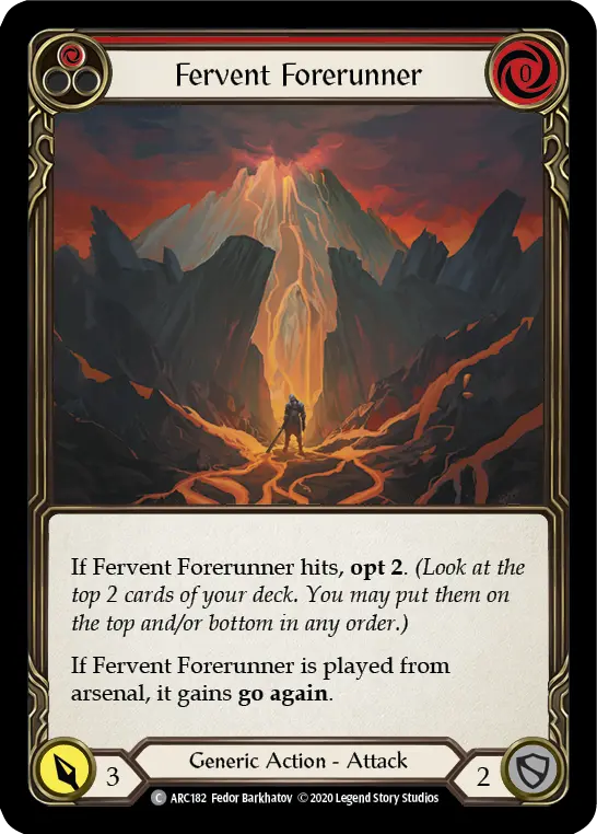 Card: Fervent Forerunner (red)