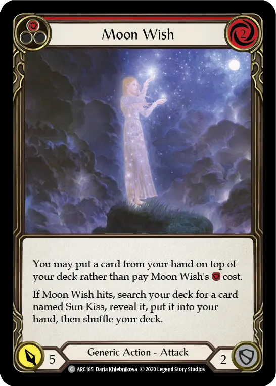 Card: Moon Wish (red)