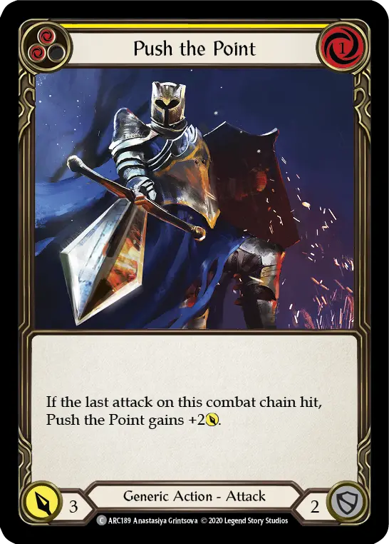 Card: Push the Point (yel)