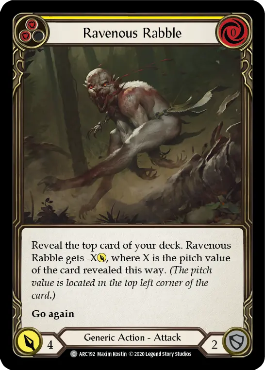 Card: Ravenous Rabble (yel)