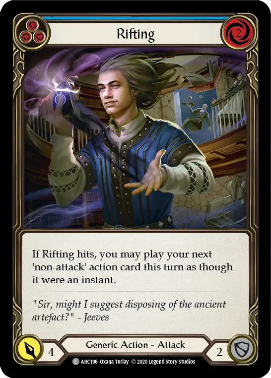 Card: Rifting (blu)