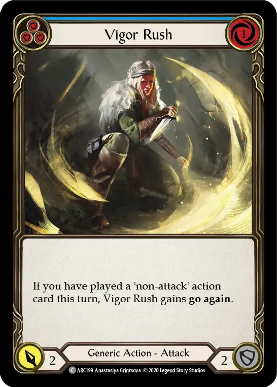 Card: Vigor Rush (blu)