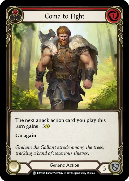 Card: Come to Fight (red)