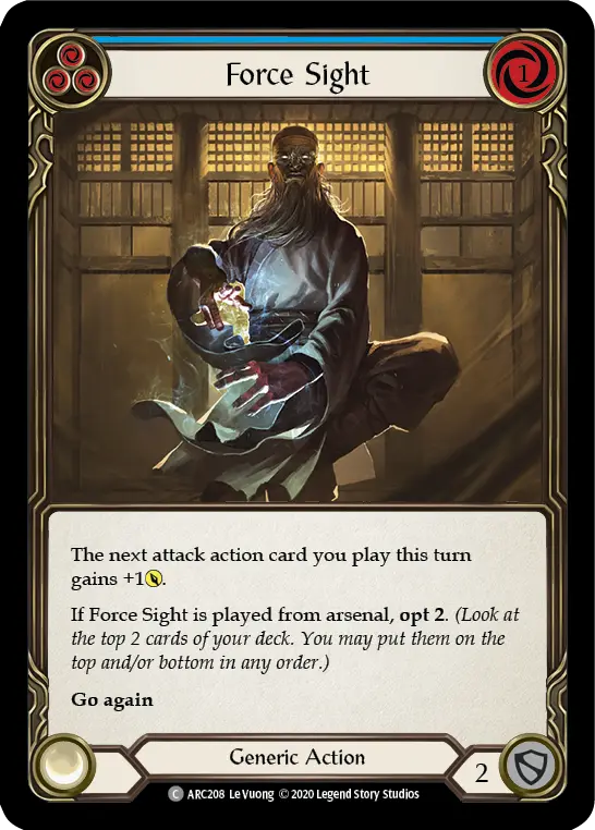 Card: Force Sight (blu)