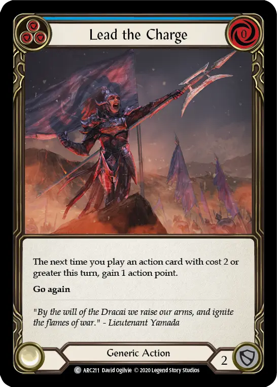 Card: Lead the Charge (blu)