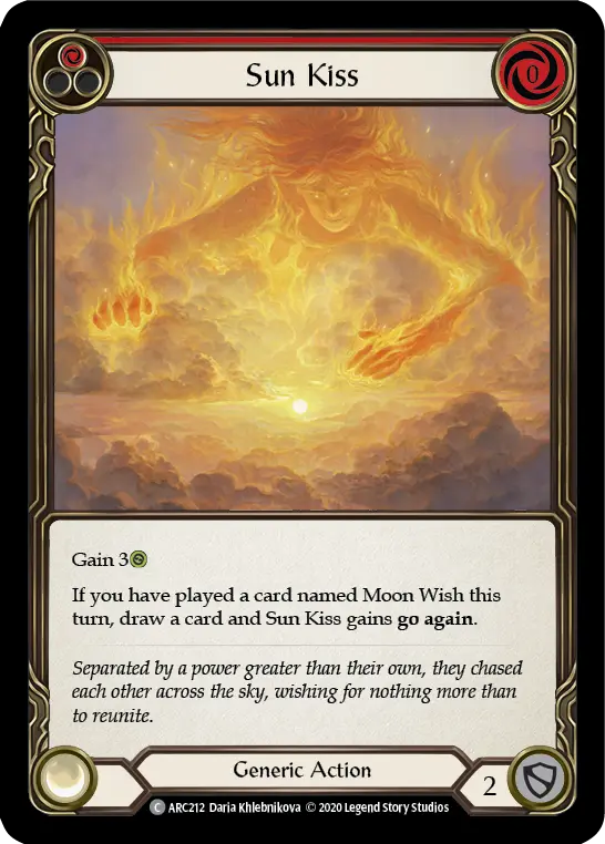 Card: Sun Kiss (red)