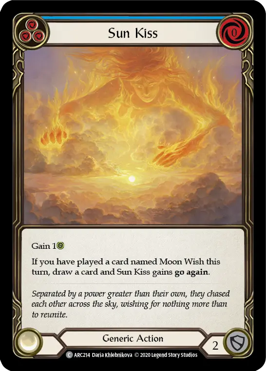 Card: Sun Kiss (blu)