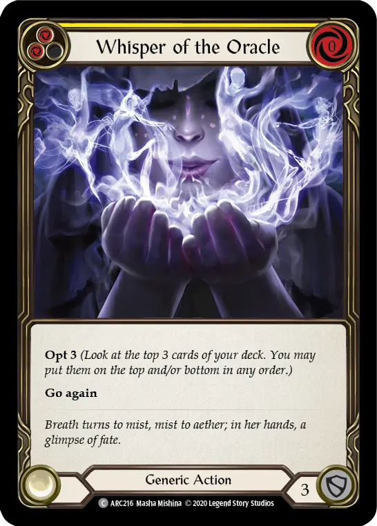 Card: Whisper of the Oracle (yel)