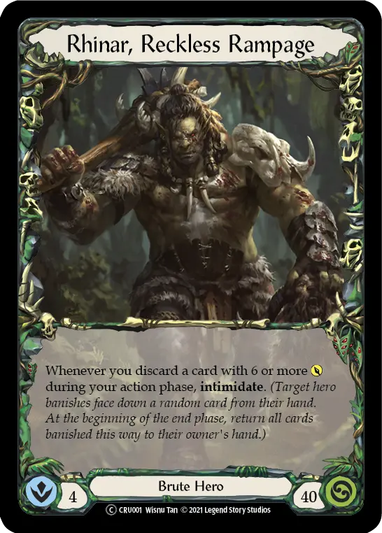 Card: Rhinar, Reckless Rampage