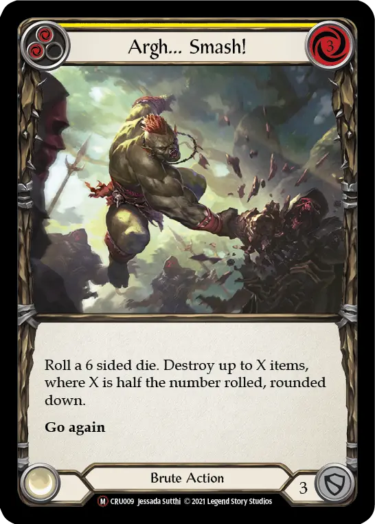 Card: Argh... Smash! (yel)