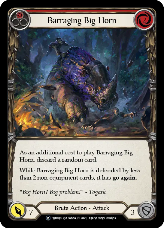 Card: Barraging Big Horn (red)