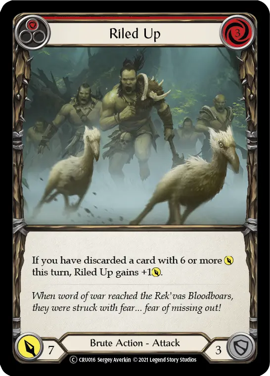 Card: Riled Up (red)