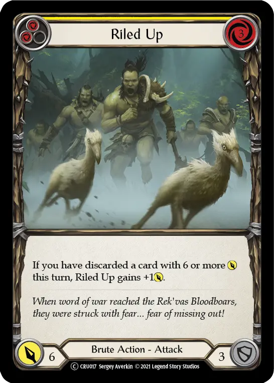 Card: Riled Up (yel)