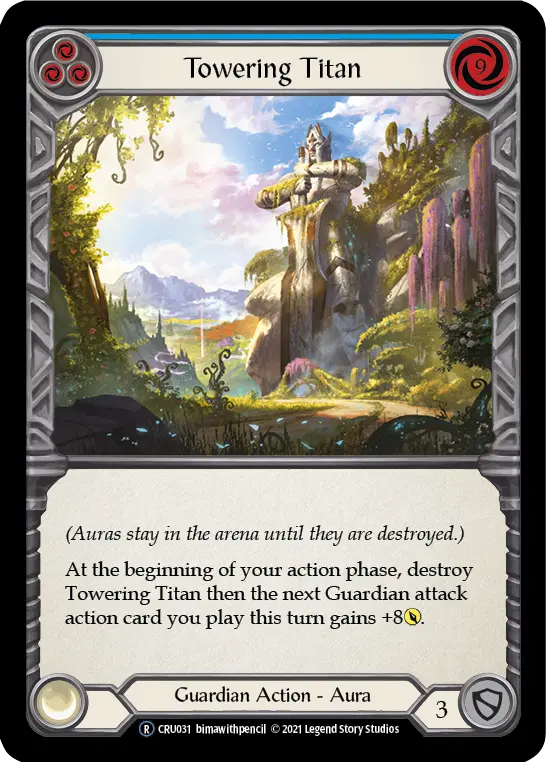 Card: Towering Titan (blu)